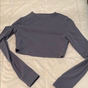 SHEIN Gray Cut Out Bodysuit Crop Top